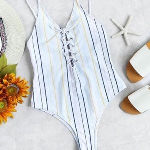 One piece bathing suit